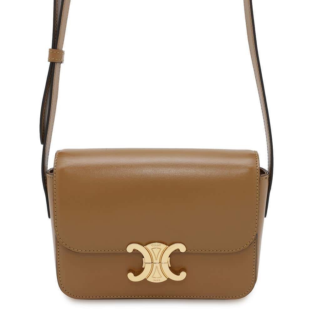 Celine Triomphe Shoulder Bag Calf Leather